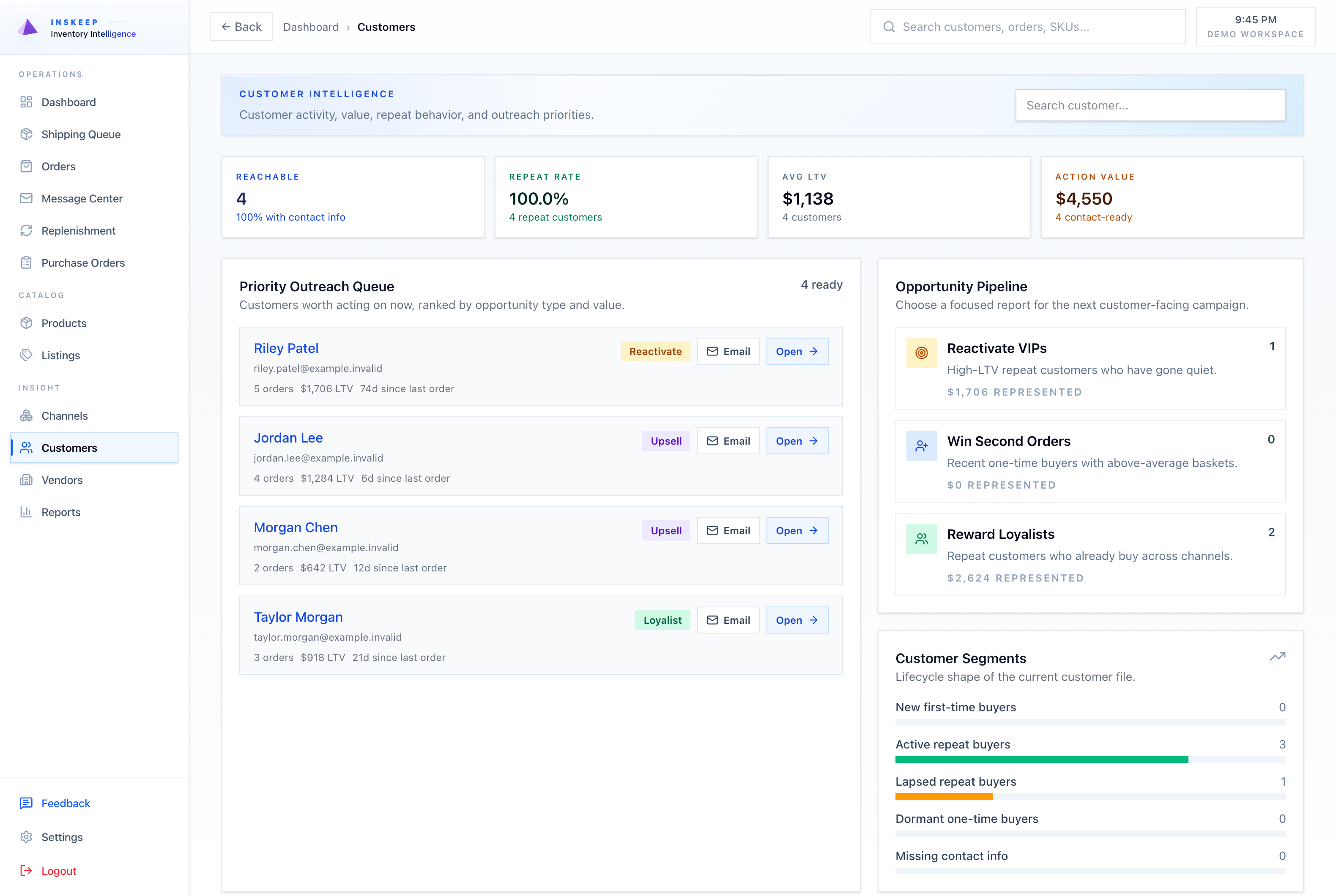 Find customers to follow up with