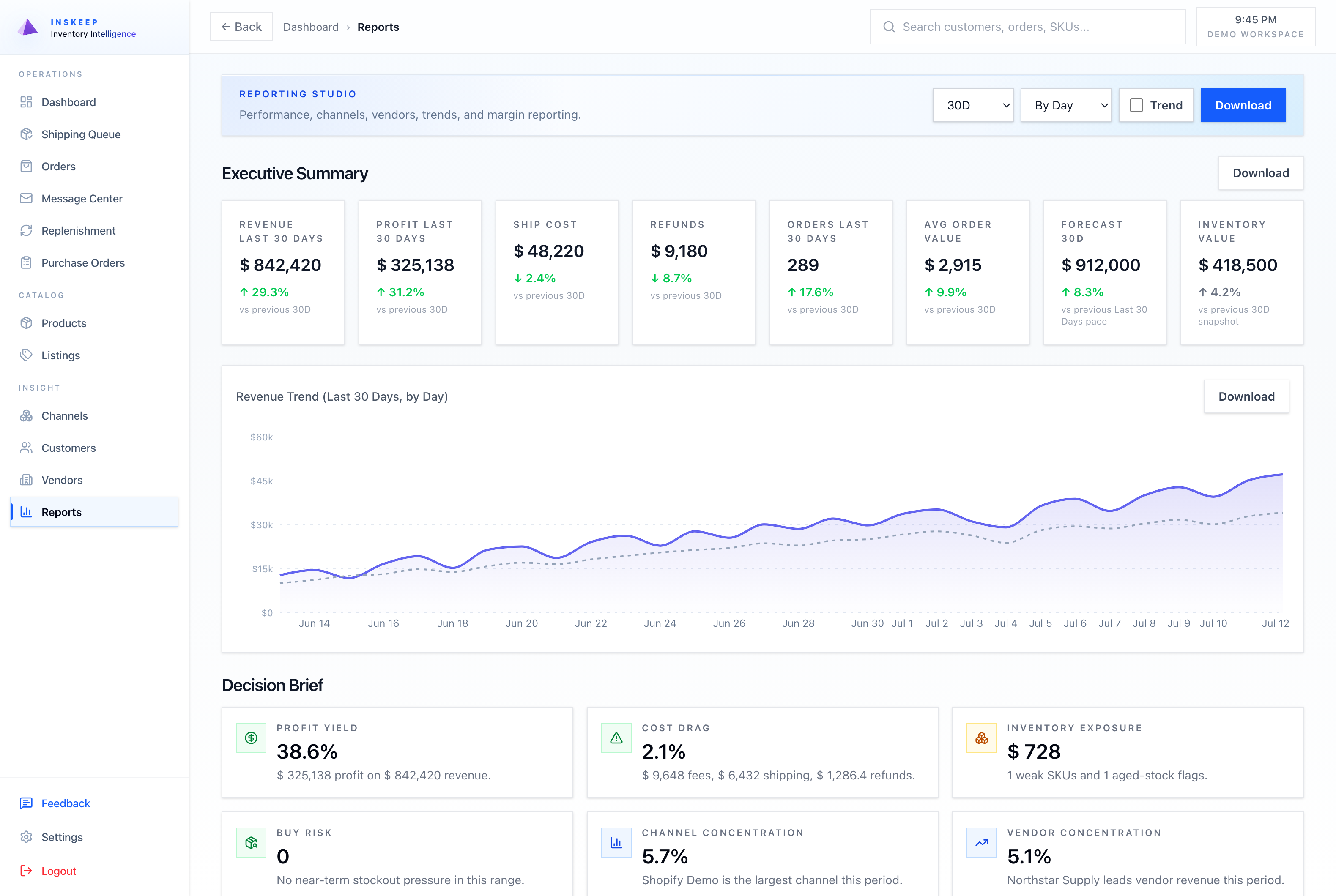 Get clear reports without extra exports